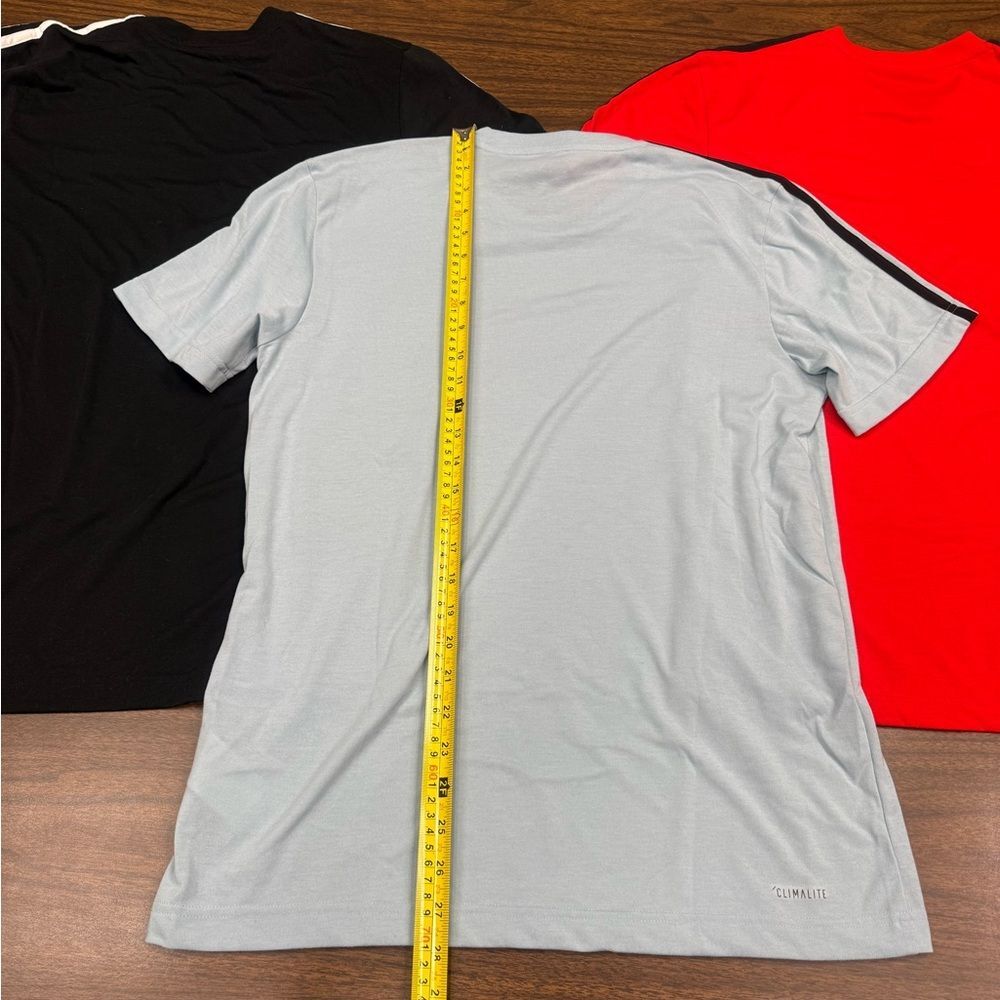 Adidas lot of 3 soccer Climalite T-Shirts men’s mediums - Picture 6 of 9